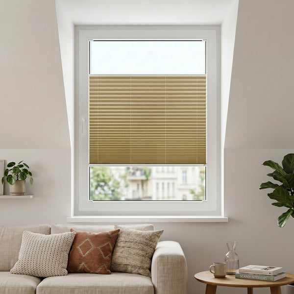 myluks-plissee-dutchi-beige-weitaufnahme
