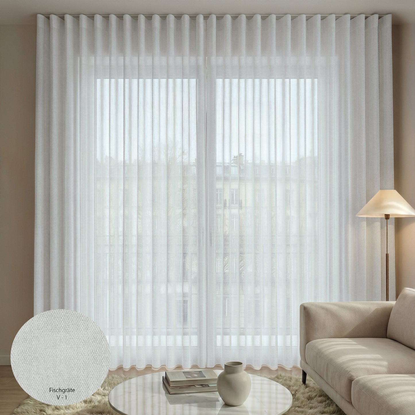 Gardine Fischgräte