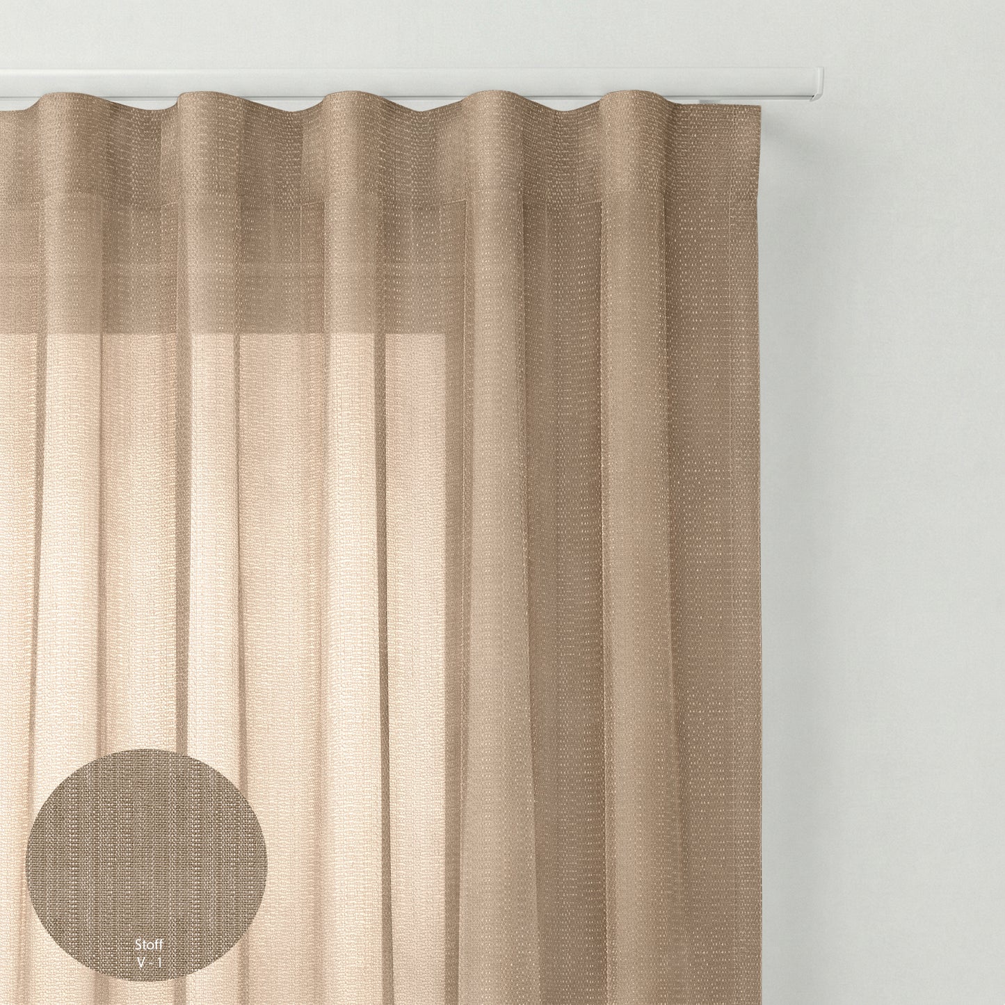 Wellengardinen Premium Stoff