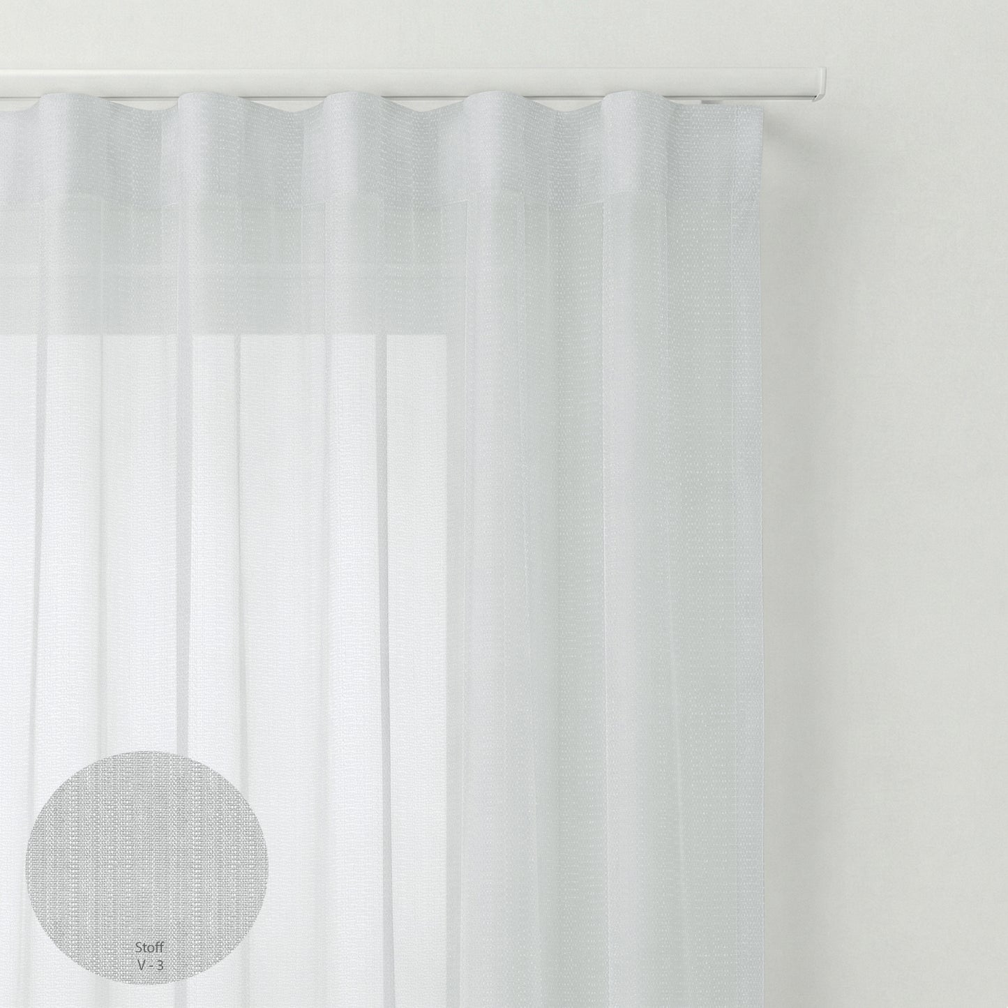 Wellengardinen Premium Stoff